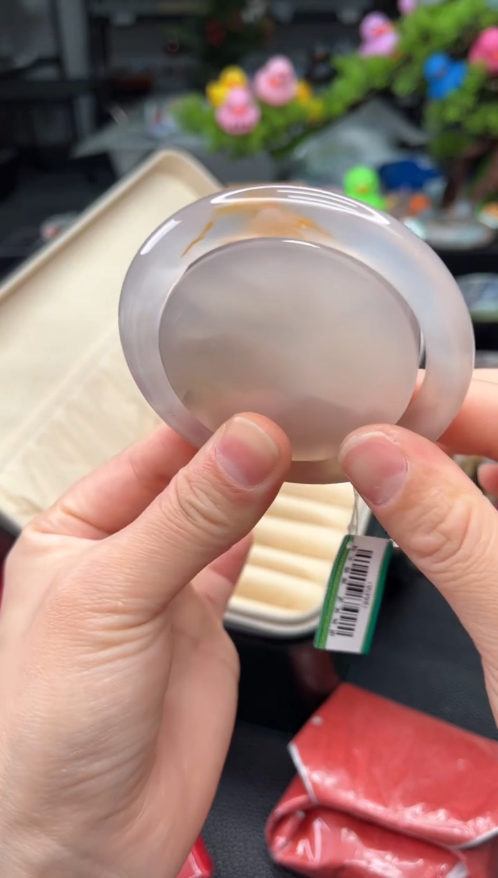 石英质玉未镶嵌手镯55圈口（赠品镯心）1984681