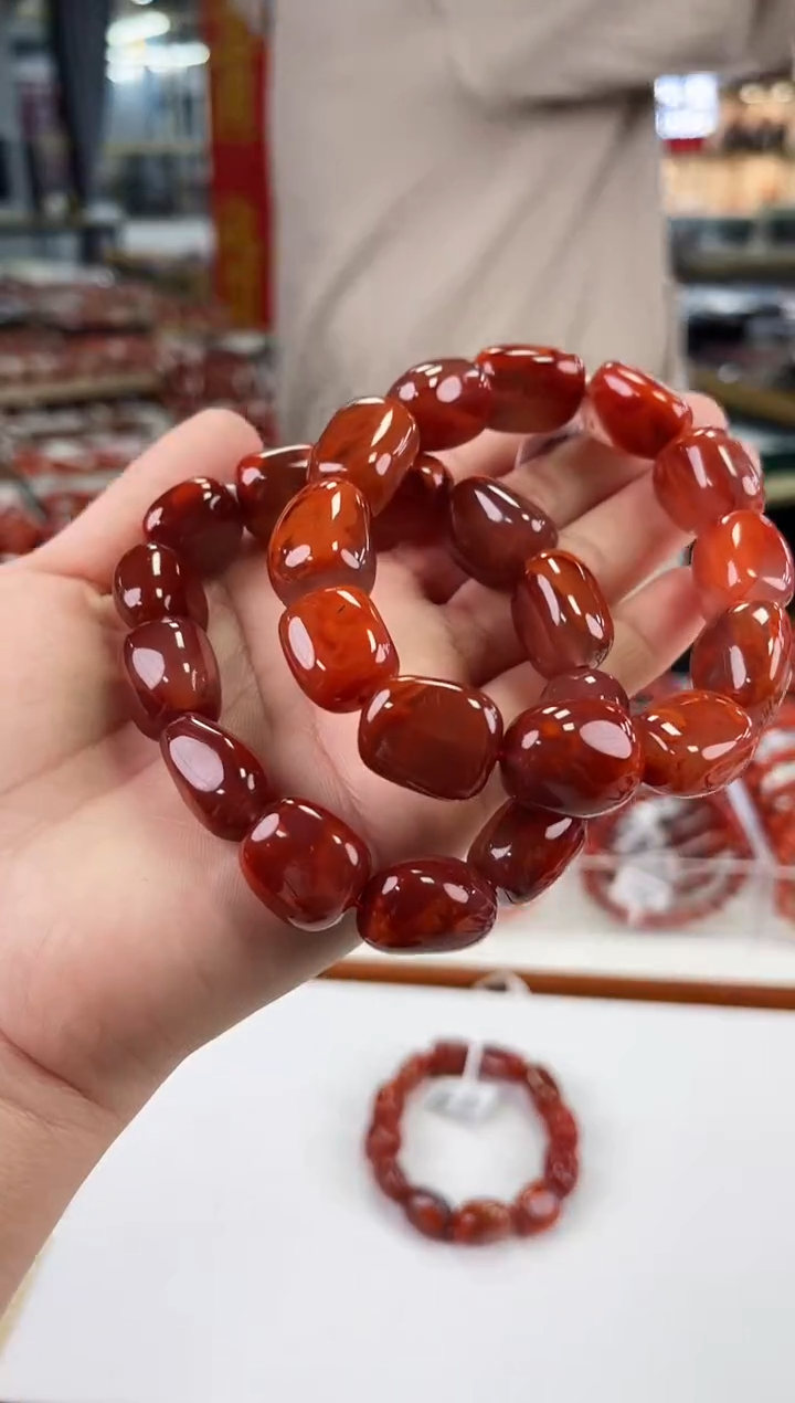 【闪购商品】南红玛瑙瓦西随型手串未镶嵌（多样式发其一）