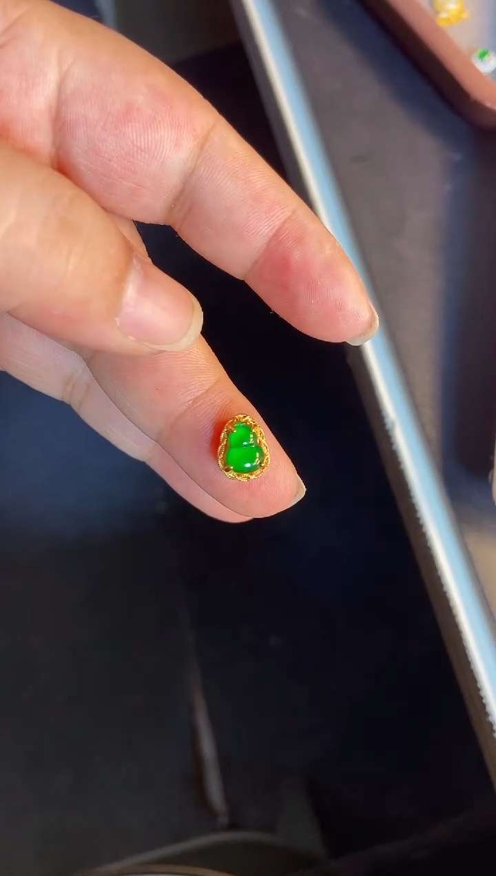 吊坠(不含链)银S925镶嵌翡翠1