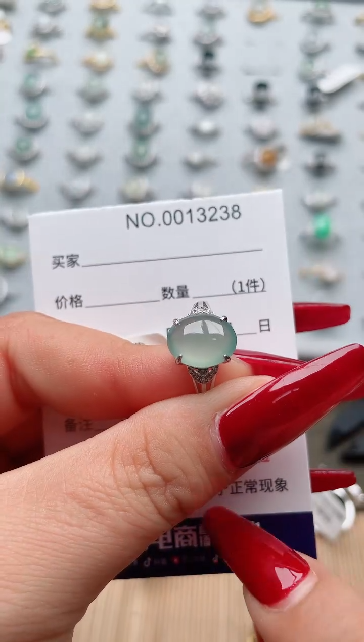 【闪购商品】翡翠戒指银S925镶嵌·