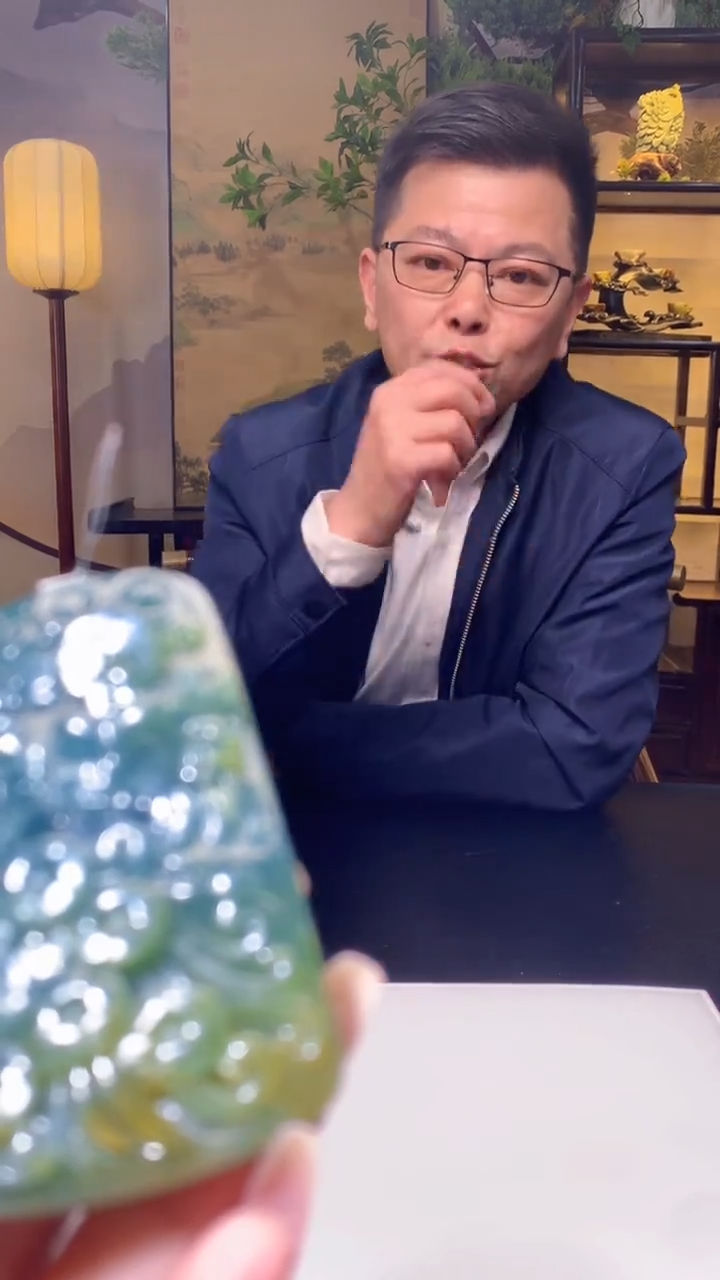 【闪购商品】定制翡翠未镶嵌1019XX-毛货挂件35