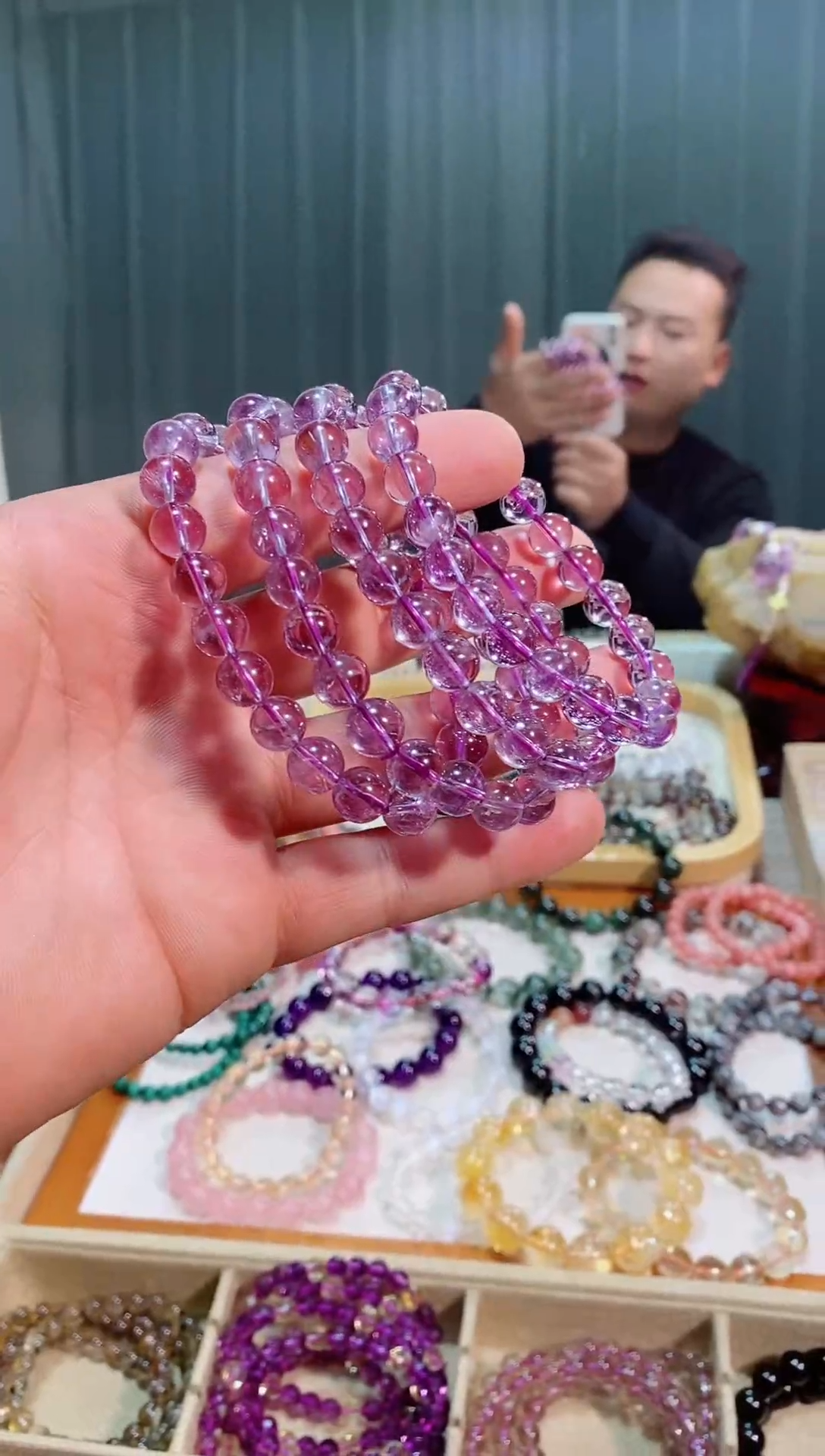 【闪购商品】紫晶手链未镶嵌巴西紫水晶9m+ (多样性发其一）