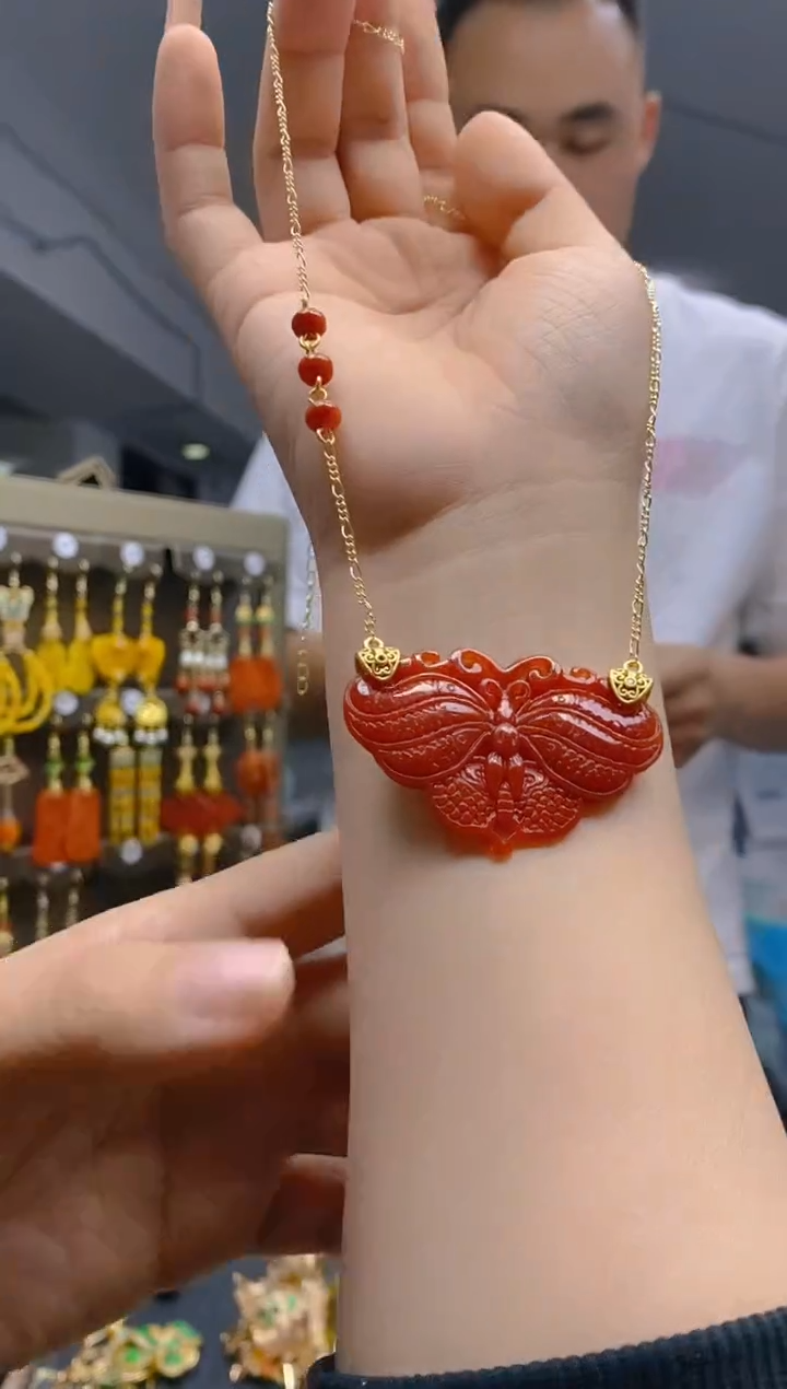 【闪购商品】翡翠耳饰合金385翡翠锁骨链