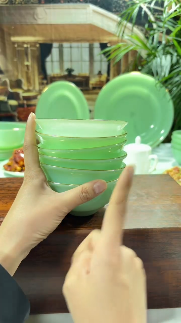 【闪购商品】..... 4.5英寸玉瓷碗6个口径11.5厘米 