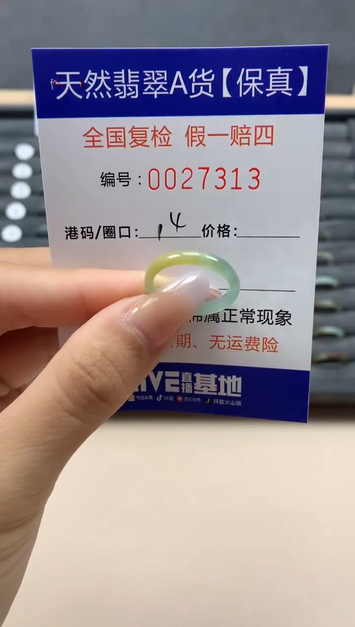 【闪购商品】翡翠戒指未镶嵌天然27313
