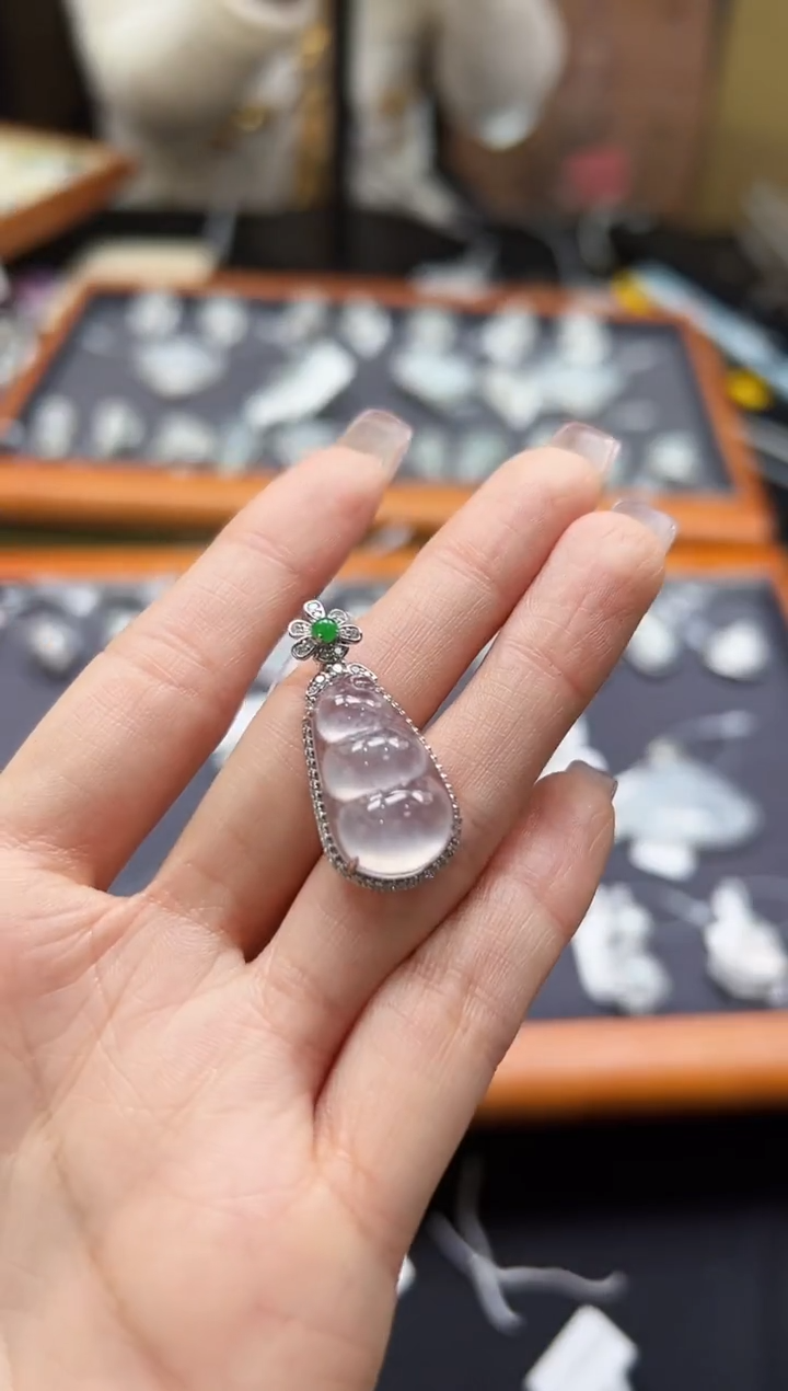 【闪购商品】翡翠颈饰18K金镶嵌DFZ0215-93