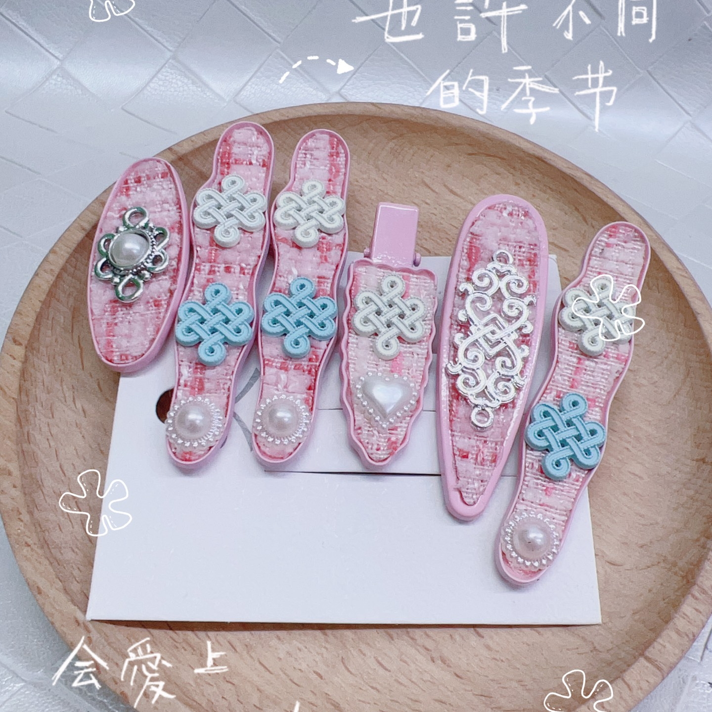 原创民族风合金头卡拍一发二发夹