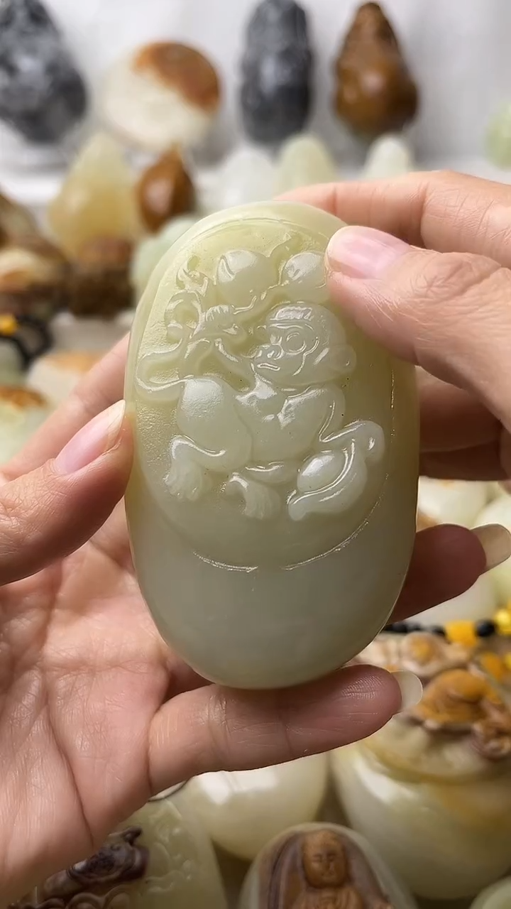 石材古青石棉纹正常不退换猴