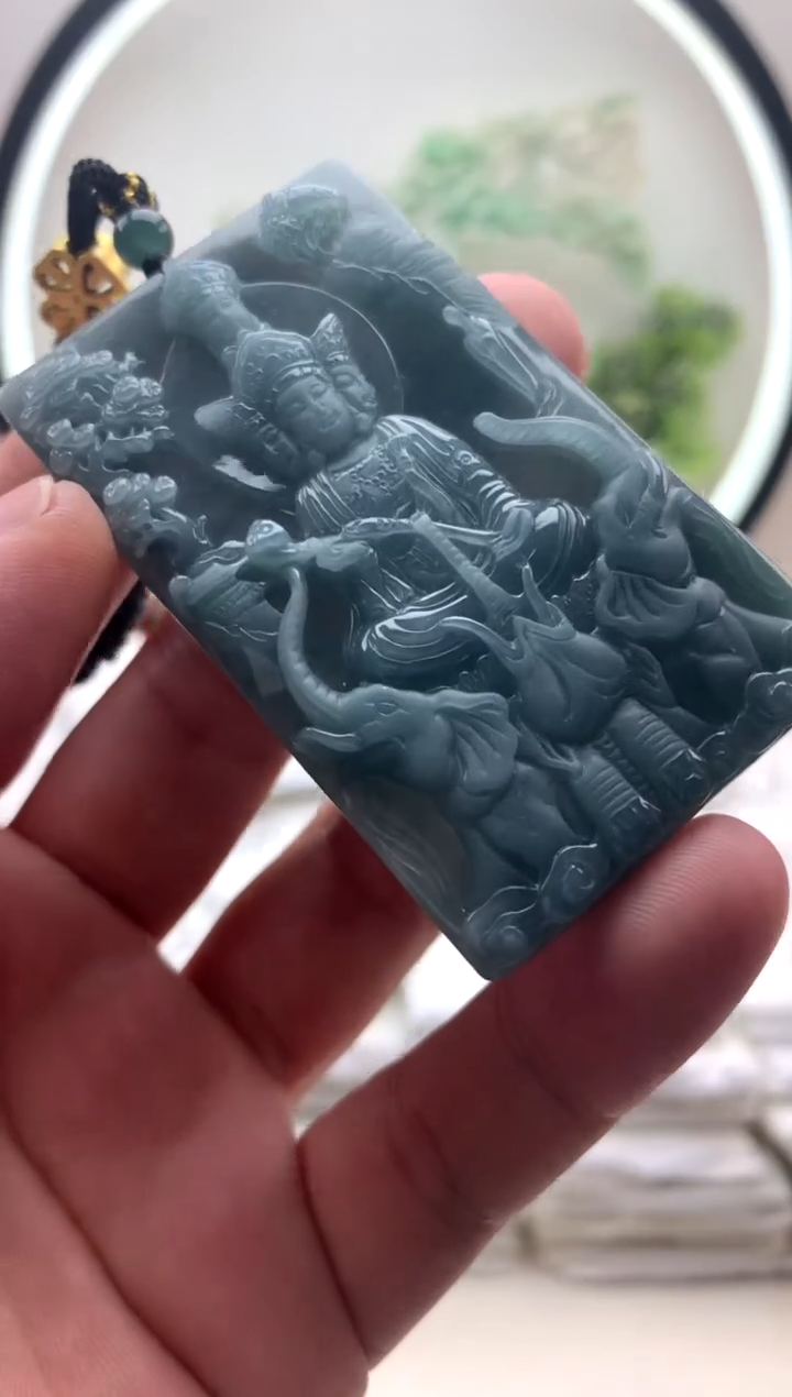 颈饰未镶嵌翡翠普贤