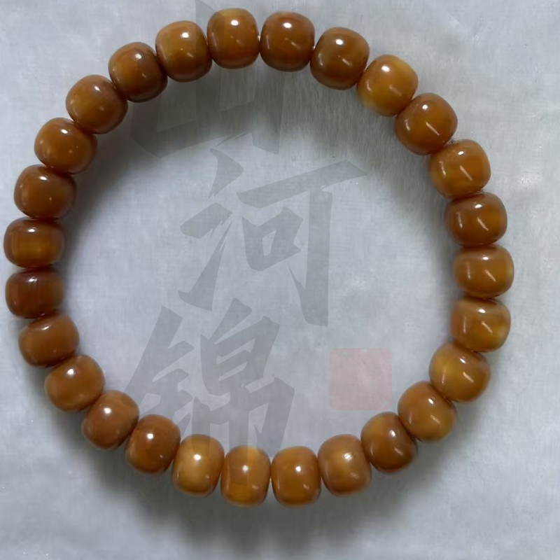 山河锦文玩原生态龙脊老型玉化单圈(微缩尺介意忽拍)