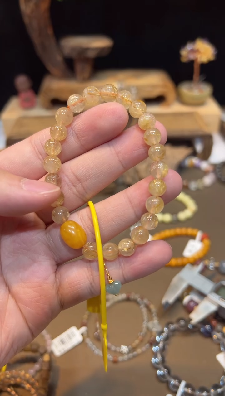 水晶手链未镶嵌手饰@@E5786