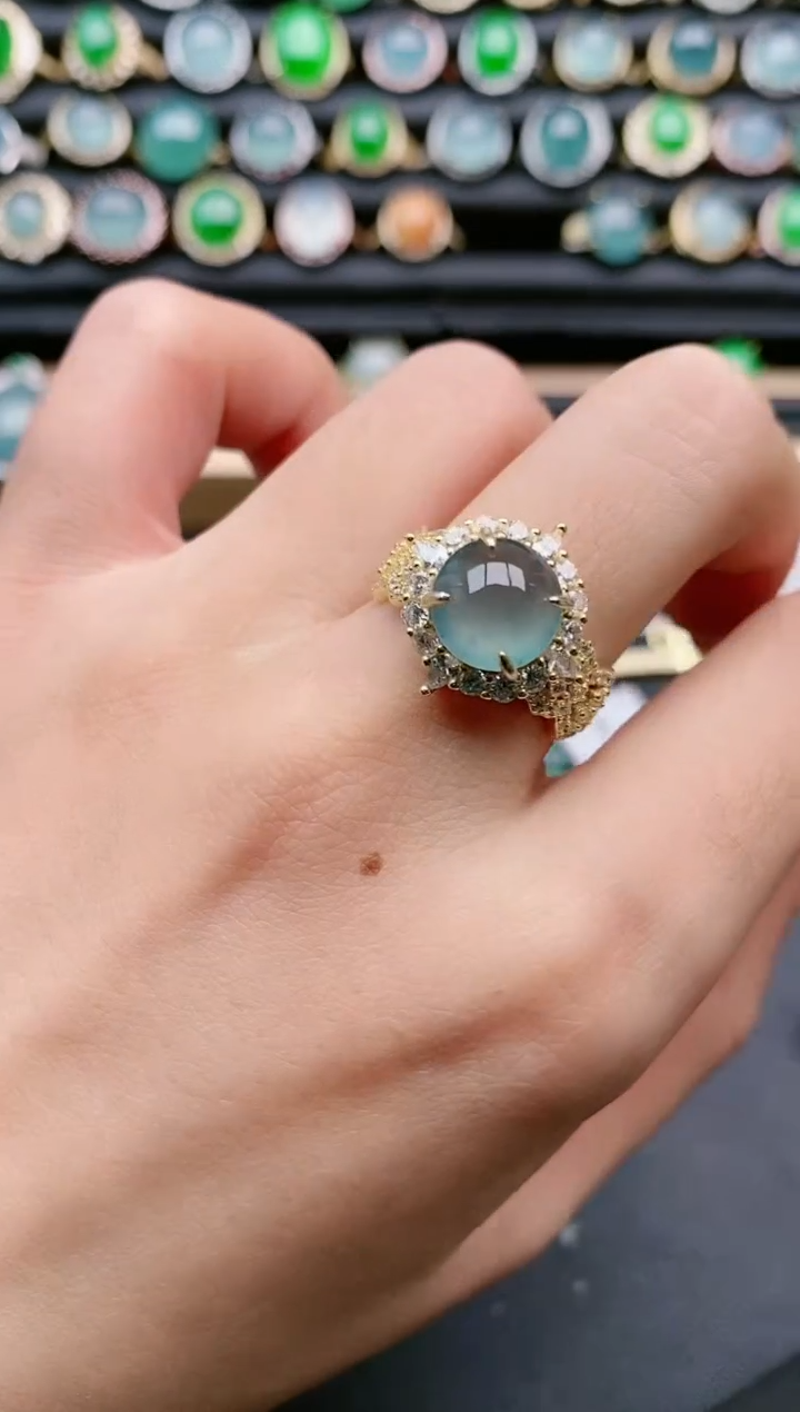 【闪购商品】翡翠戒指银S925镶嵌11111111