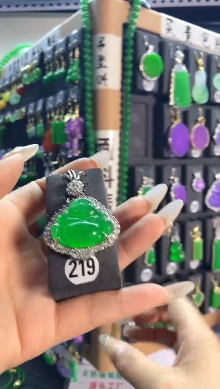 【闪购商品】翡翠耳饰银S925镶嵌219....