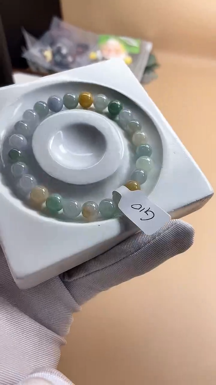 【闪购商品】翡翠手串未镶嵌天然翡翠A货手串G10