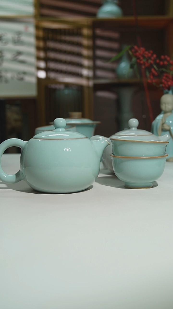 天青运圈西施壶二级加2压手杯