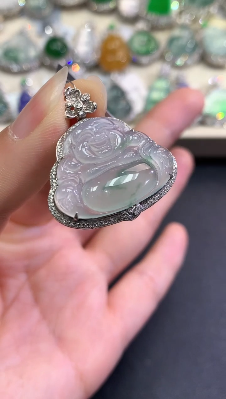 【闪购商品】翡翠颈饰18K金镶嵌C32    