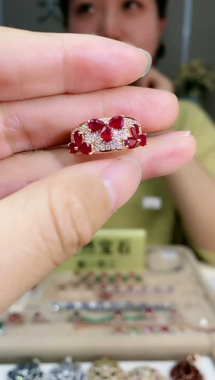 【闪购商品】红宝石手饰银S925镶嵌手饰