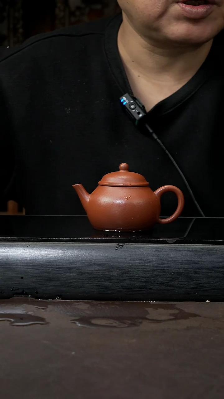 【闪购商品】紫砂茶壶早期赵庄朱泥 古莲子 110cc 018