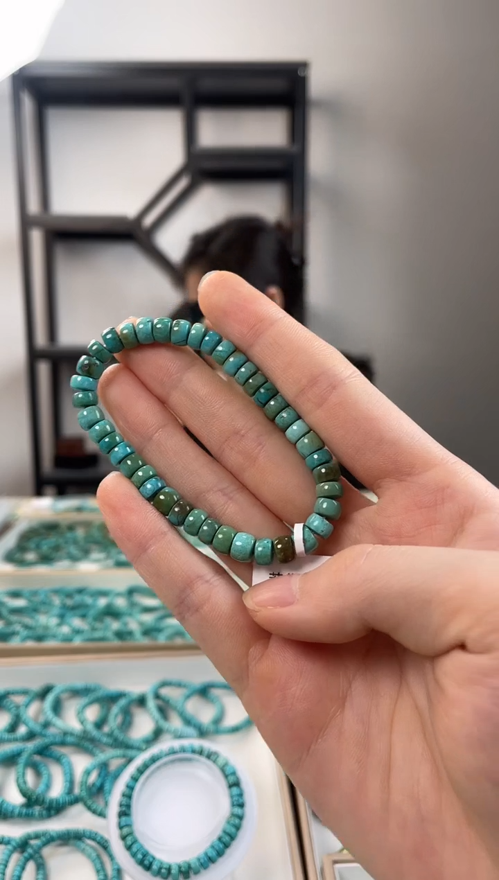 【闪购商品】未镶嵌绿松石珠宝奇石6+mm