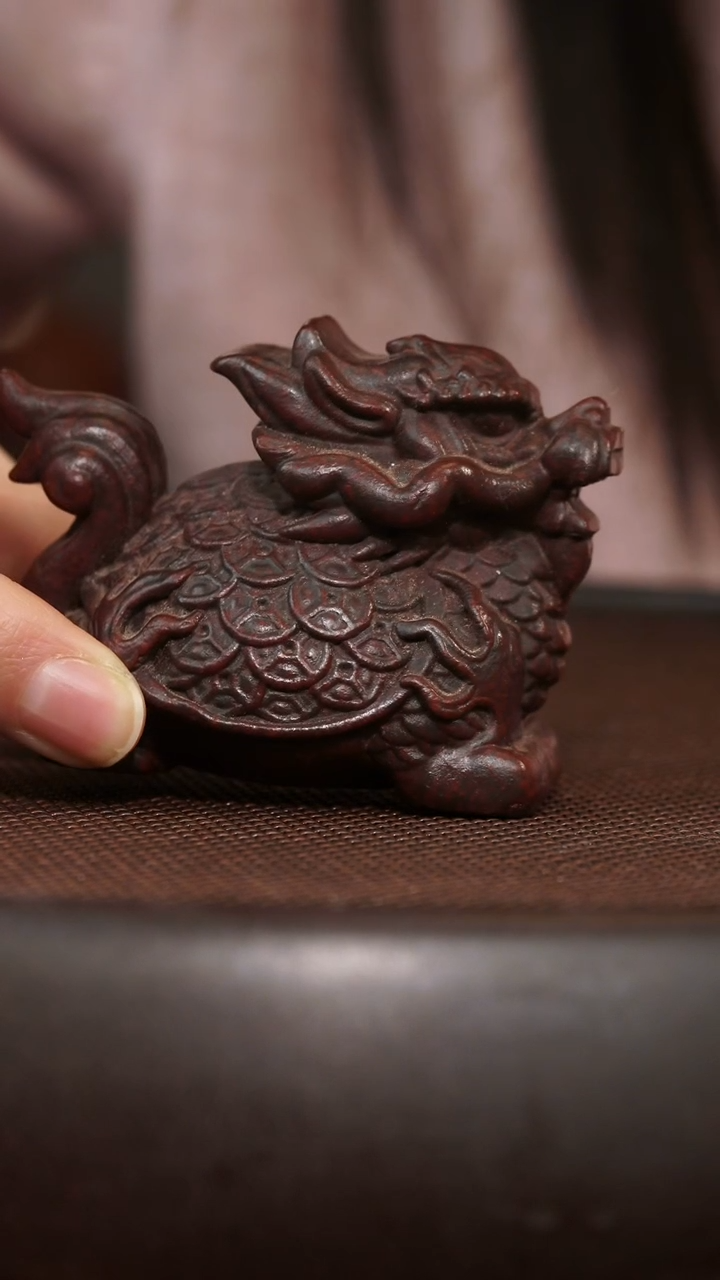 茶壶紫砂紫砂茶宠金钱龙龟