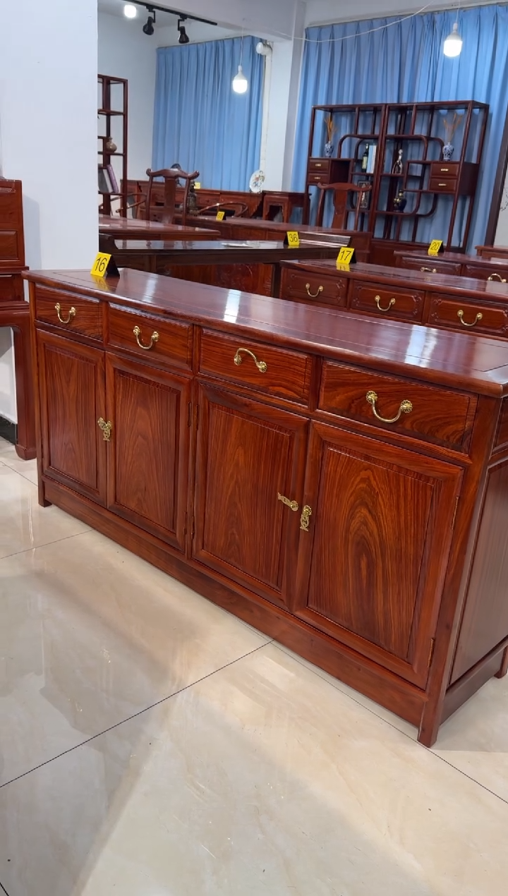 花梨木类柜类家具158*40*80餐边柜刺猬紫檀