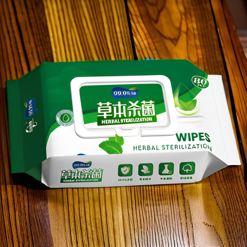 草本杀菌湿巾80片