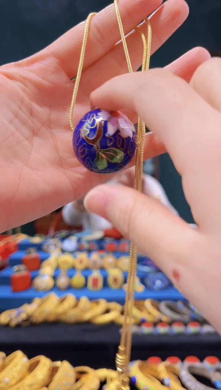 【闪购商品】非遗技艺 景泰蓝3.0大珠宝蓝色