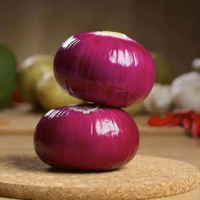 新鲜现挖紫皮洋葱炒菜凉拌时令蔬菜脆嫩爽口