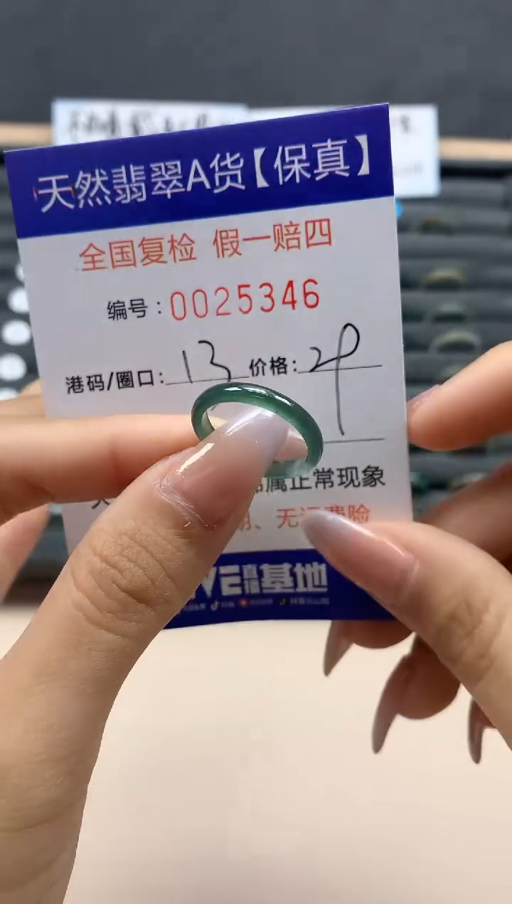 【闪购商品】翡翠戒指未镶嵌天然25346