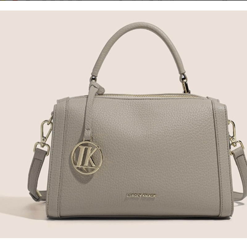 【张丫丫优选】新款小众包时尚百搭女包LK24021-荔枝纹灰色