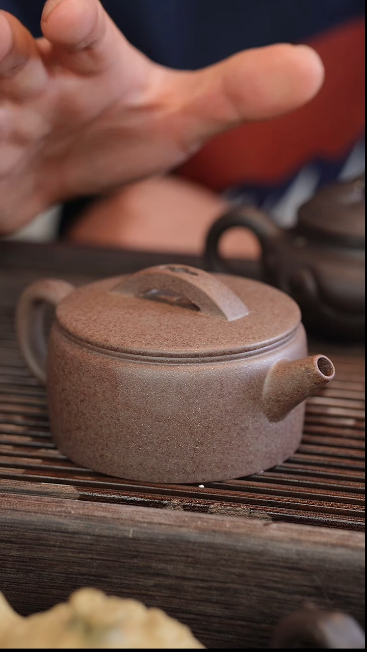 茶壶紫砂汉瓦 还原烧 半手工 210cc