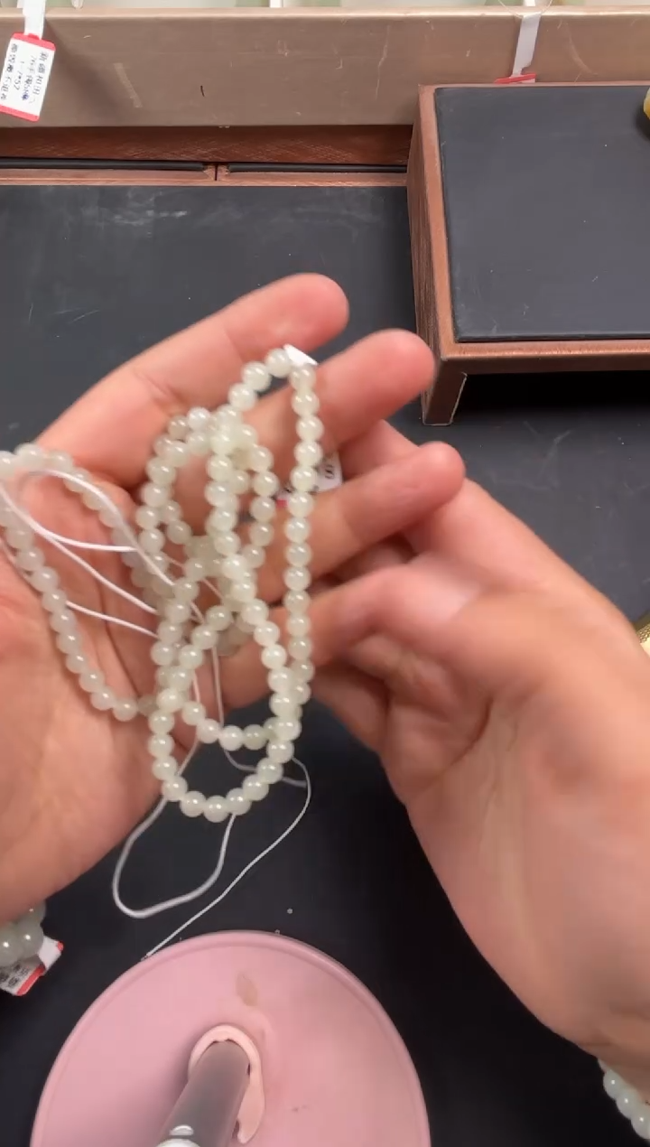 和田玉未镶嵌项链且末微色差迪克兰卡5长链