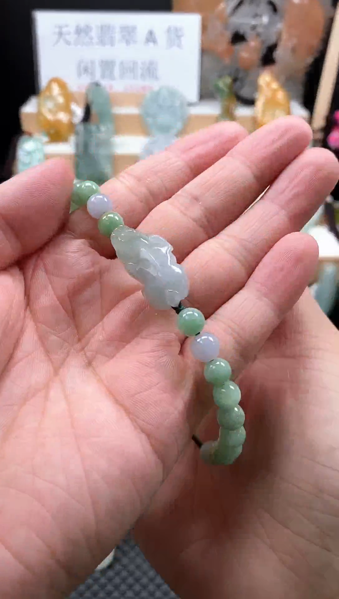 【闪购商品】翡翠颈饰未镶嵌105貔貅手串