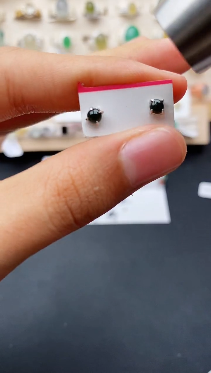 【闪购商品】翡翠戒指银S925镶嵌缅甸翡翠