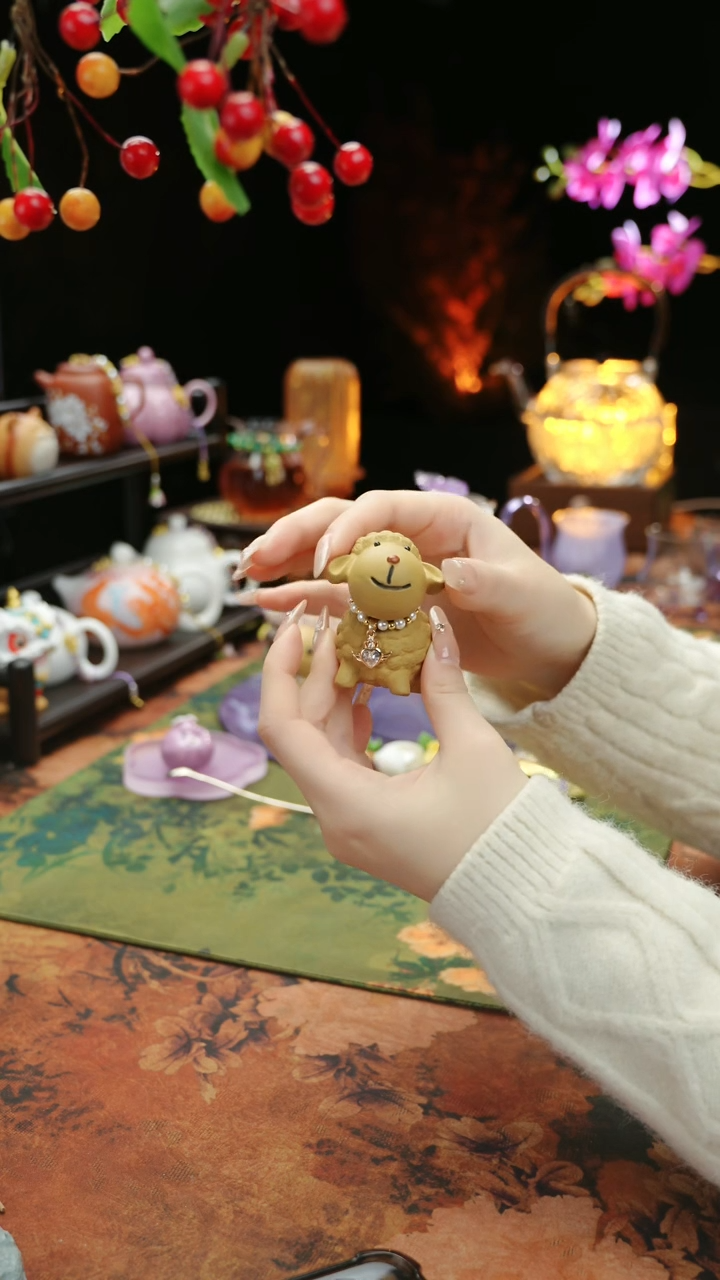 【闪购商品】快乐小羊紫砂茶宠摆件