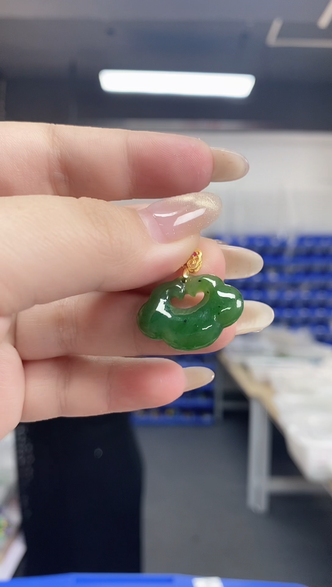 和田玉银S925镶嵌吊坠多样性发其一颜色微差