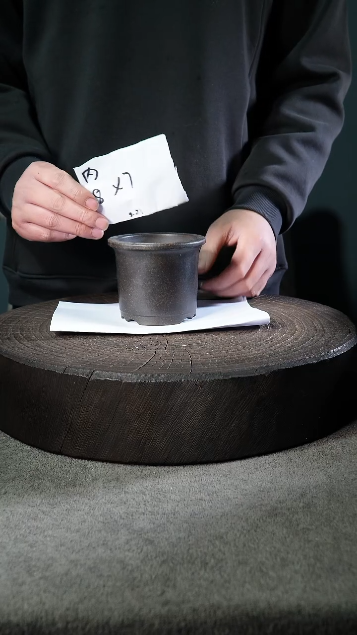 A宜兴紫砂小花盆