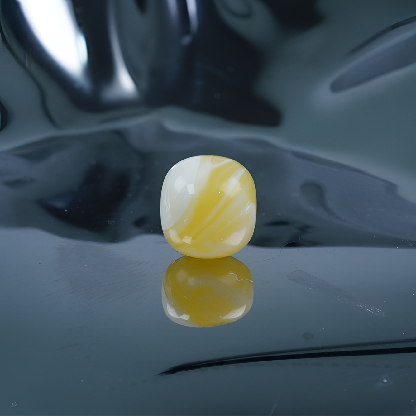 10.1*9.3mm金漆白拉丝纹老型单珠天然琥珀蜜蜡文玩配饰