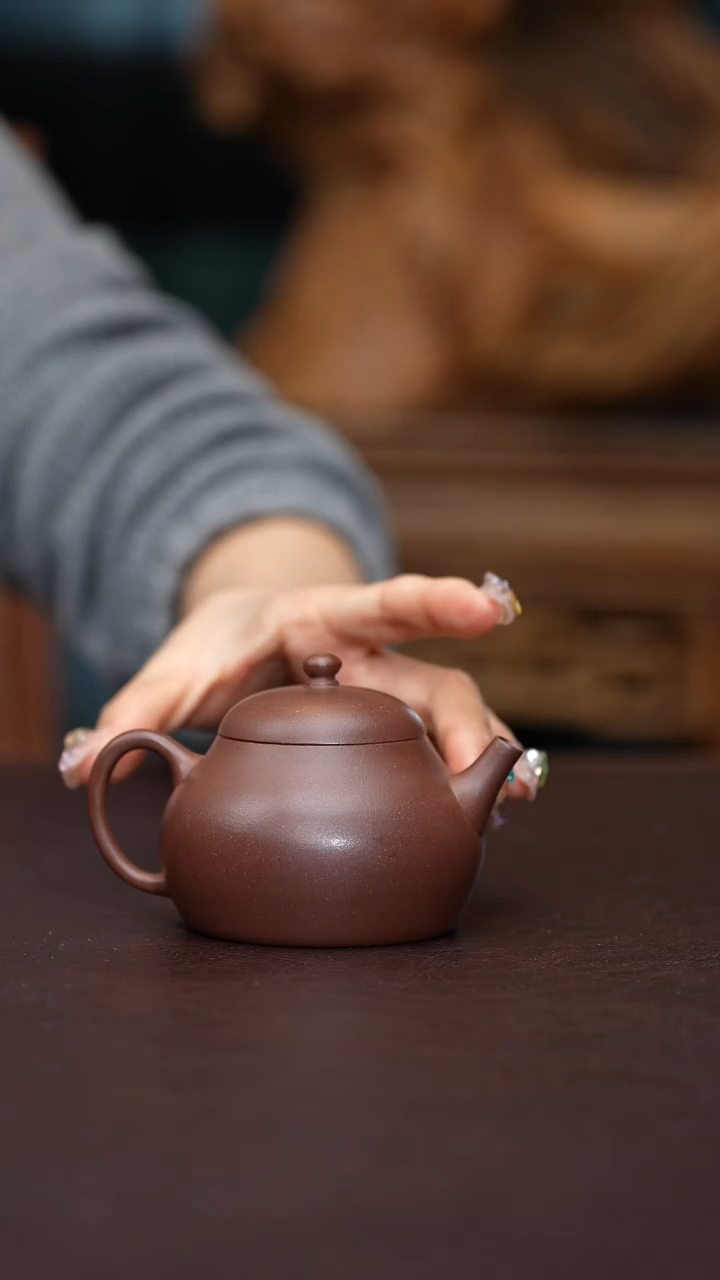 茶壶紫砂紫泥 文旦 孤品 130CC