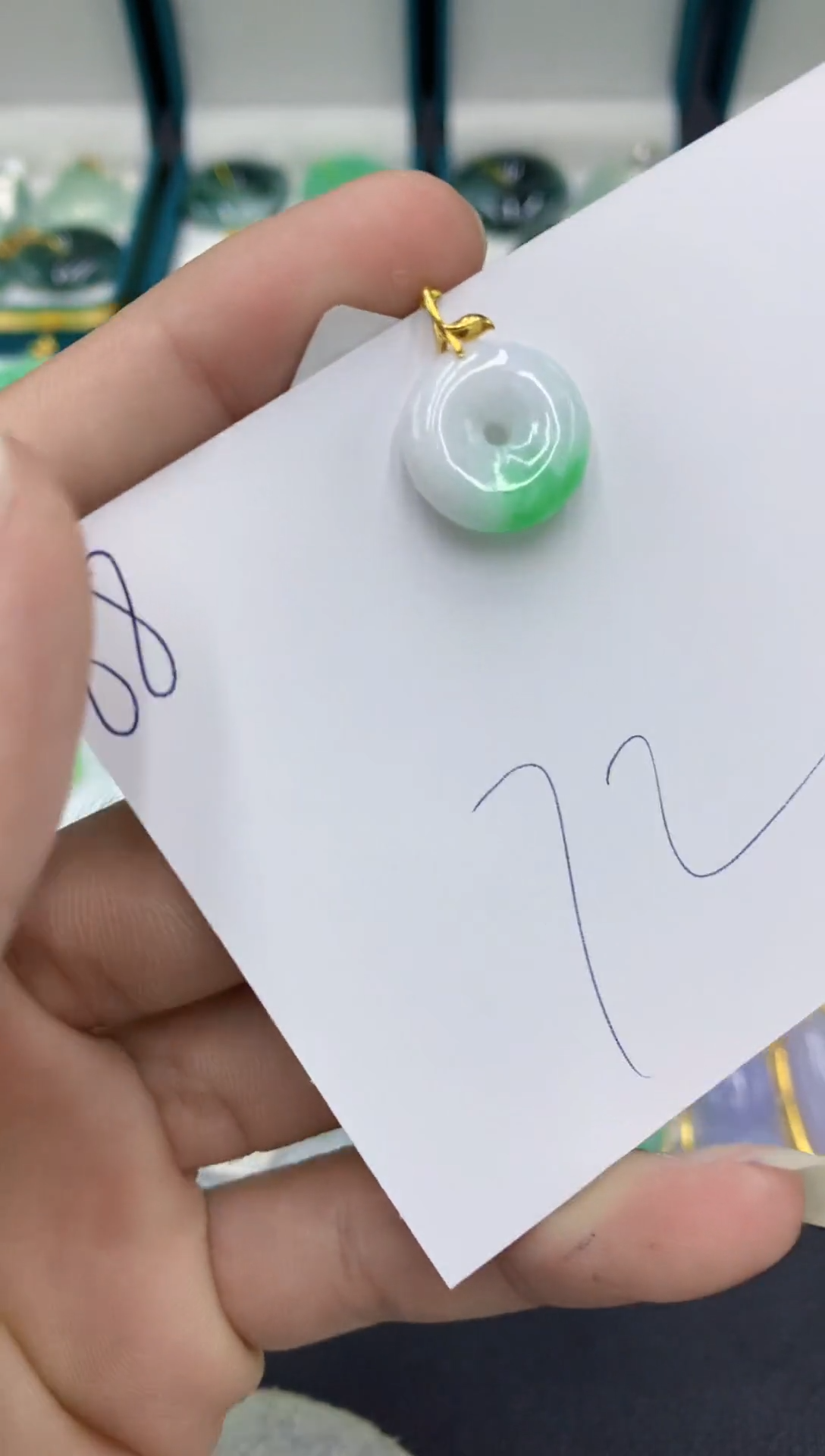 【闪购商品】翡翠颈饰18K金镶嵌翡翠