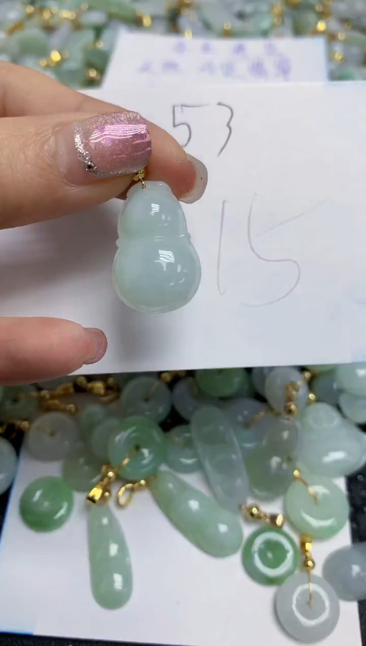 【闪购商品】翡翠颈饰合金天然翡翠A货