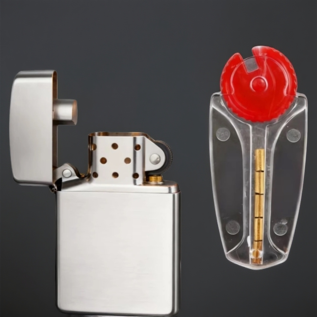 清！全新金属防风机火石送给自己的礼物