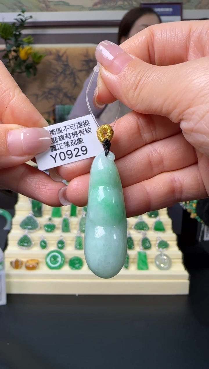 颈饰未镶嵌翡翠Y0929  富贵豆