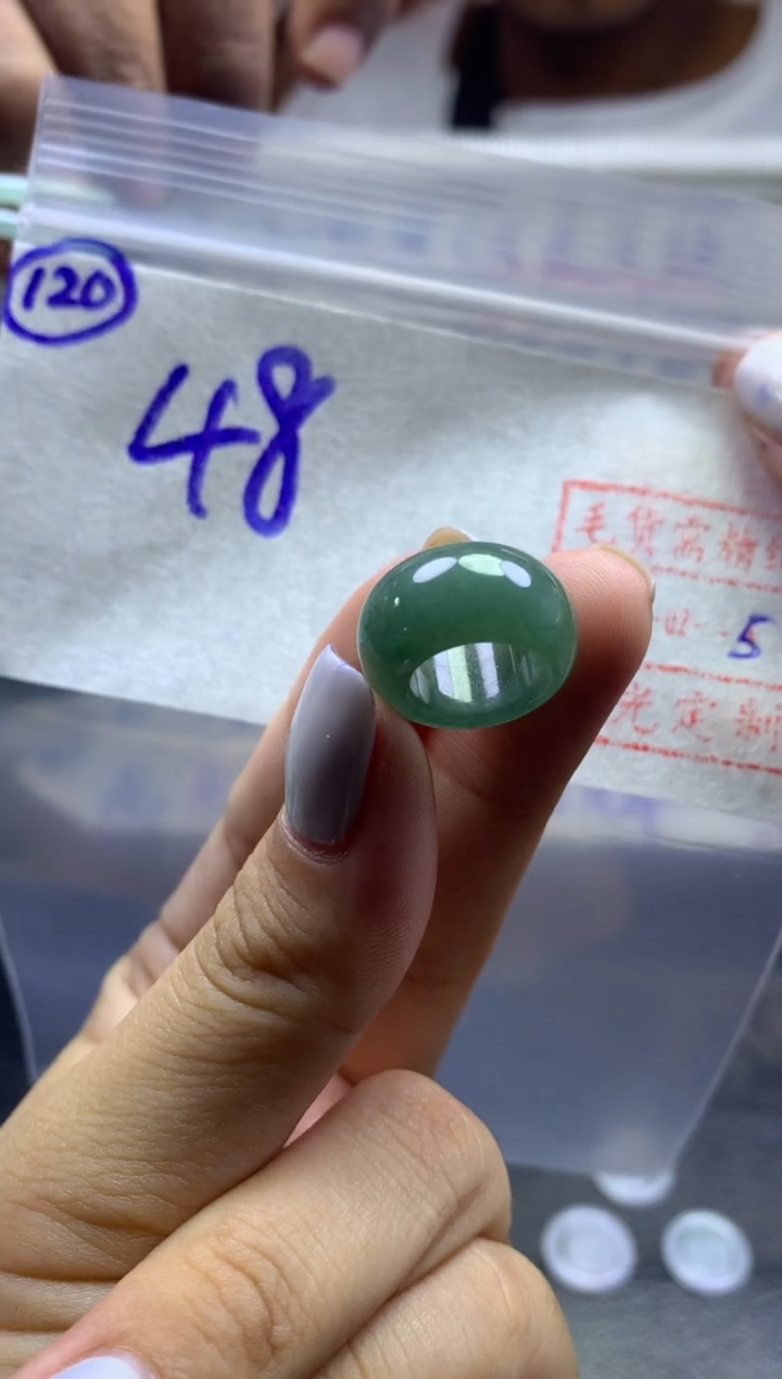 【闪购商品】定制翡翠未镶嵌甜甜圈48元毛货需精抛光发