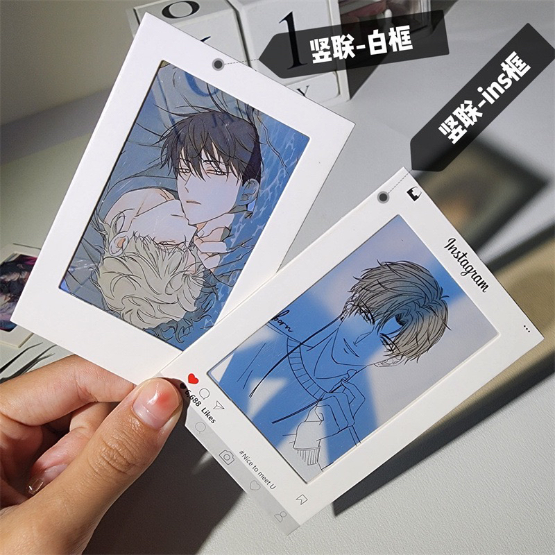ins空白反转胶片空纸框竖联书签便宜小红书同款透卡片夹纸质胶片