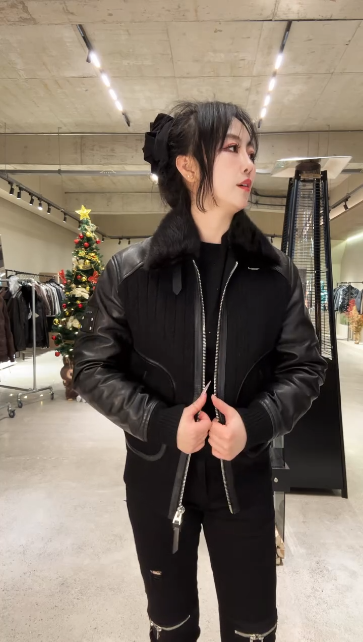 48码（90-120斤）男士水貂领鹅绒服25898