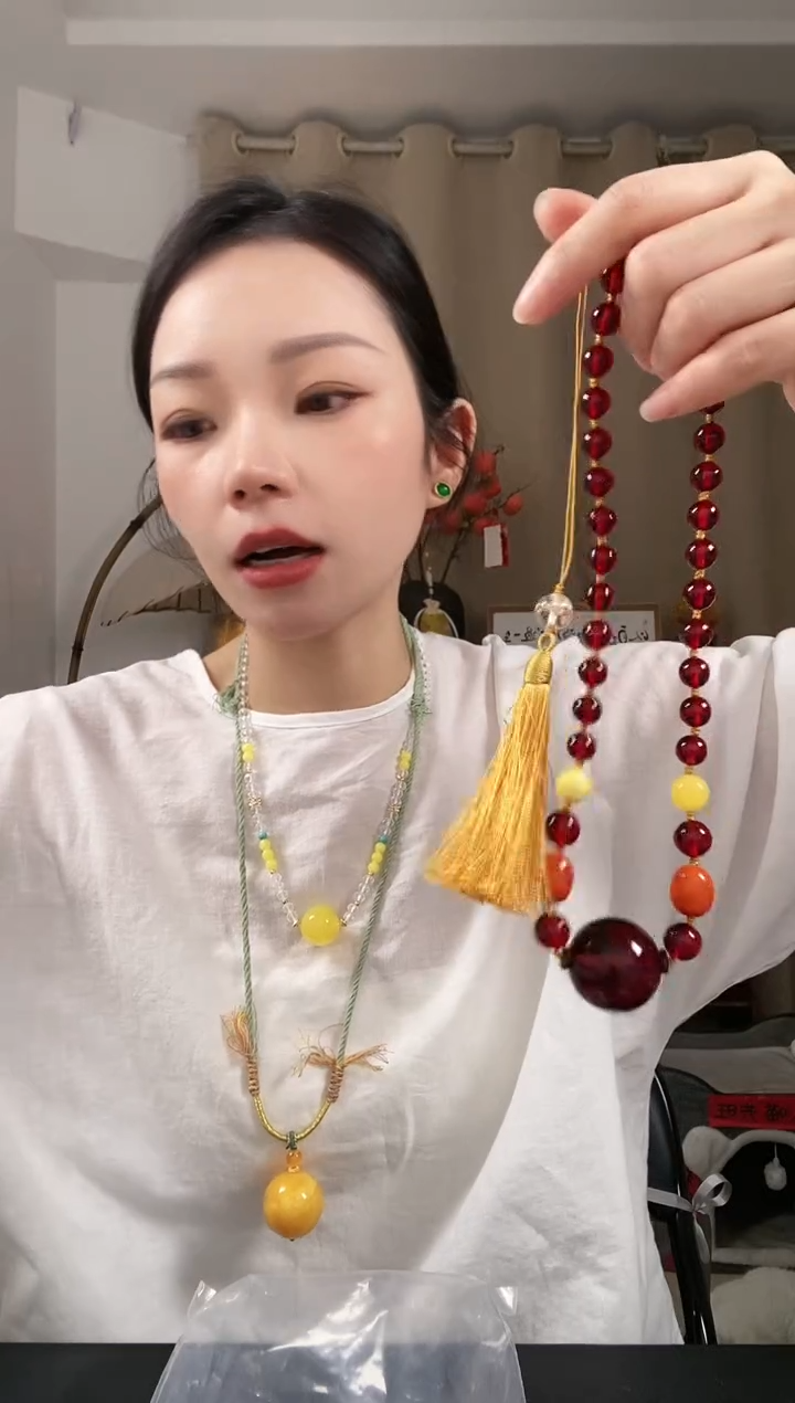 【闪购商品】琥珀颈饰未镶嵌E327EEEEE