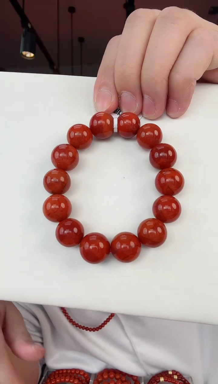 【闪购商品】南红玛瑙瓦西手串14+未镶嵌一个/条