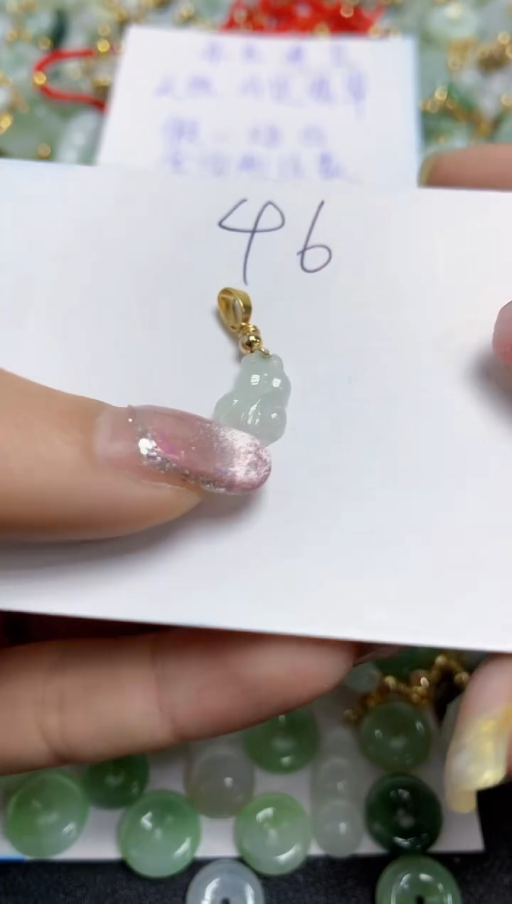 【闪购商品】翡翠颈饰合金天然翡翠A货