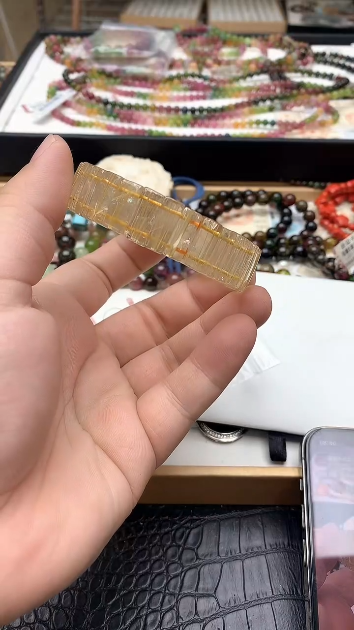 【闪购商品】发晶手链银S925镶嵌手链45